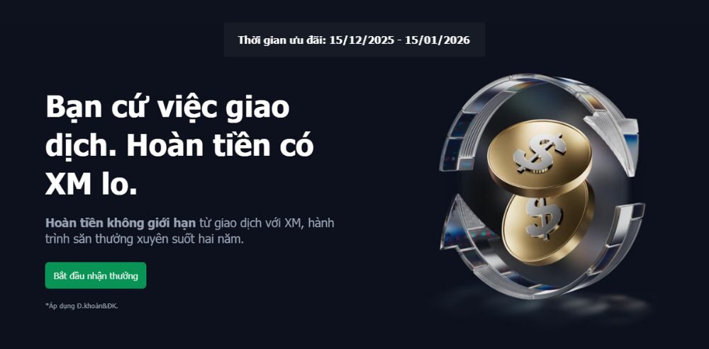 giới thiệu ưu đãi hoàn tiền xm
