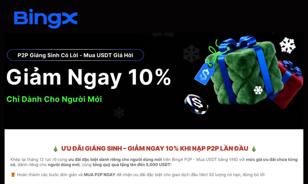 Lãi ngay 10% khi vừa nạp tiền? Sự kiện P2P BingX đang gây sốt! 2 Thông tin chi tiết sự kiện P2P BingX