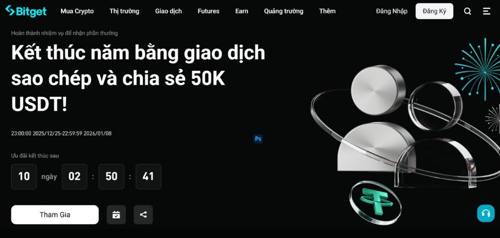 Bitget ưu đãi chốt năm 2025: Chia sẻ quỹ thưởng khủng 50.000 USDT 2 Tổng quan sự kiện Bitget ưu đãi chốt năm 2025