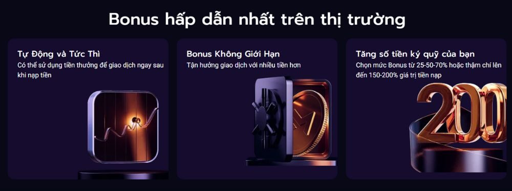 Hướng dẫn chi tiết Chương trình Deposit Bonus tại sàn MTrading 2 cơ cấu bonus hấp dẫn của chương trình