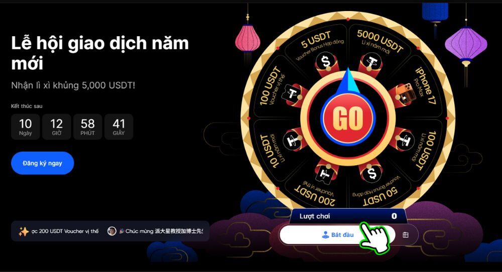 Lễ hội giao dịch năm mới của BingX