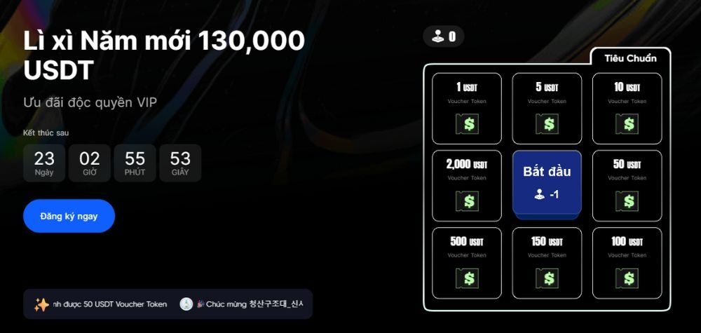 Sự kiện Lì xì Năm mới của BingX